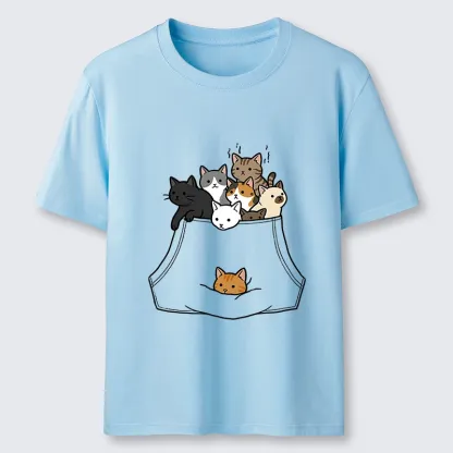 Magmoo Cats With Pockets Full Classic T-Shirt-Magmoo