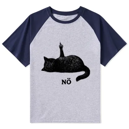 Magmoo Cat Refused Raglan T-shirt