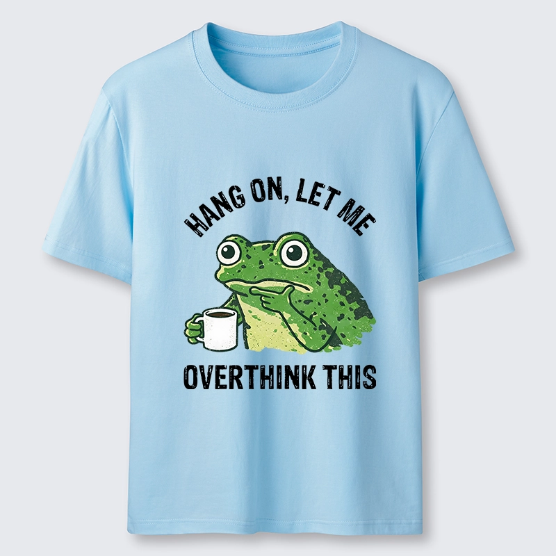 Magmoo Overthinking Frog With Coffee Classic T-Shirt