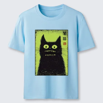 Magmoo Spooky Black Cat Japanese Classic T-Shirt