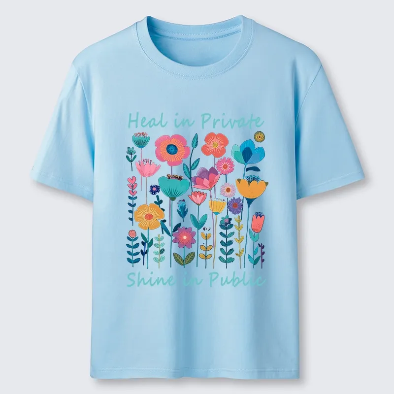 Magmoo Wildflower Growth:The "Heal & Shine"Aesthetic Classic T-Shirt-Magmoo