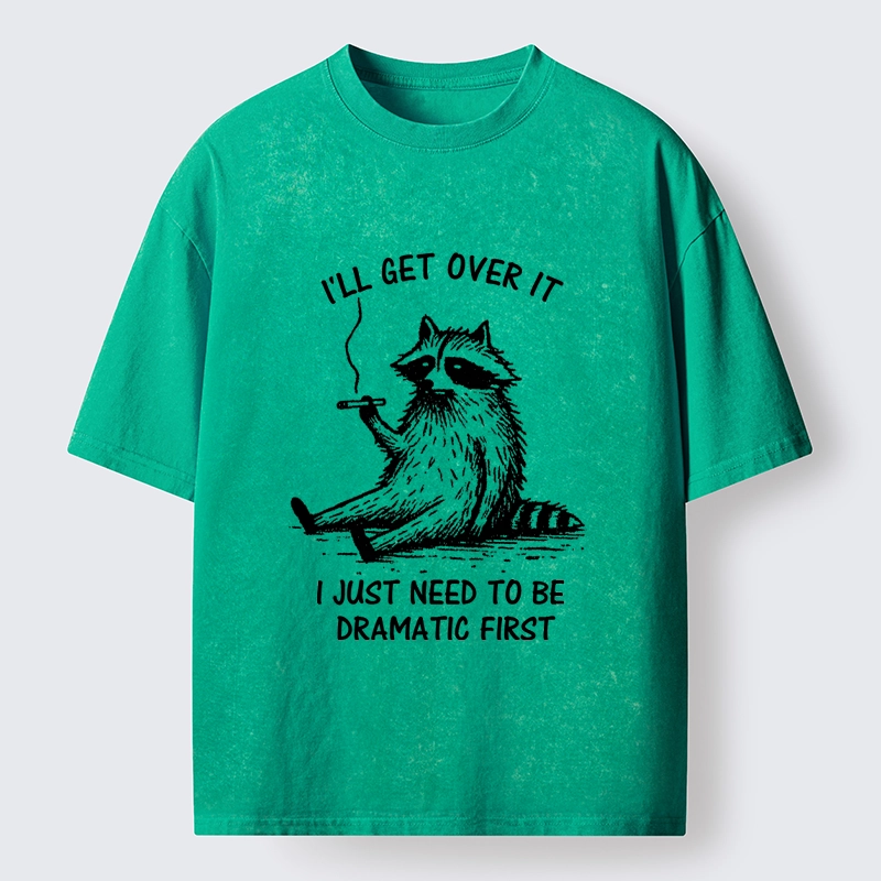 Magmoo Raccoon Dramatic Recovery Meme Washed T-Shirt