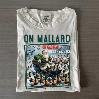 Funny Duck Hunting Santa T-Shirt-Magmoo