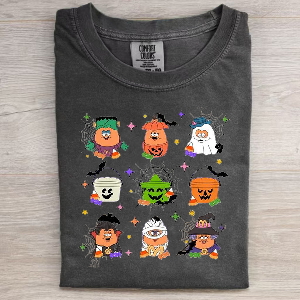 Vintage Halloween Happy Meal Bucket T-shirt-Magmoo