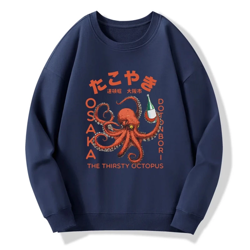 Magmoo Octopus Drinks Soju Sweatshirt