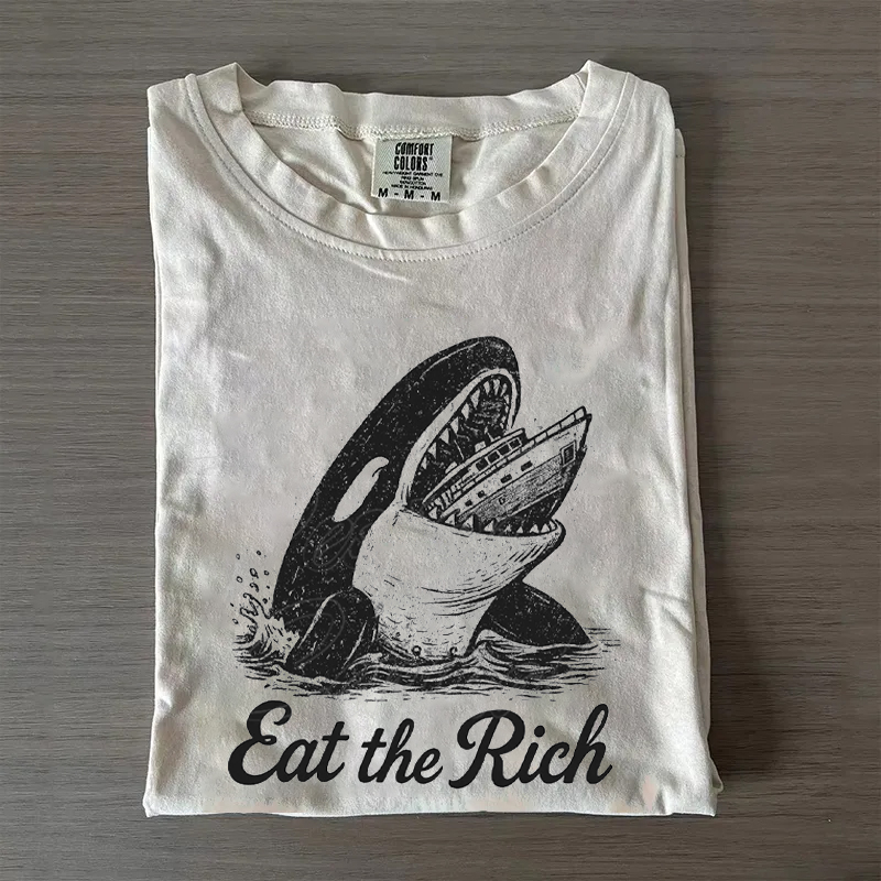 Eat The Rich Killer Whale T-shirt-Magmoo