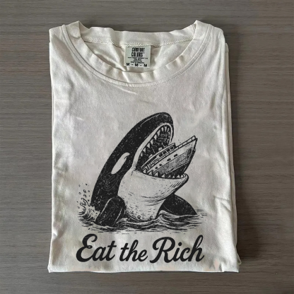 Eat The Rich Killer Whale T-shirt-Magmoo