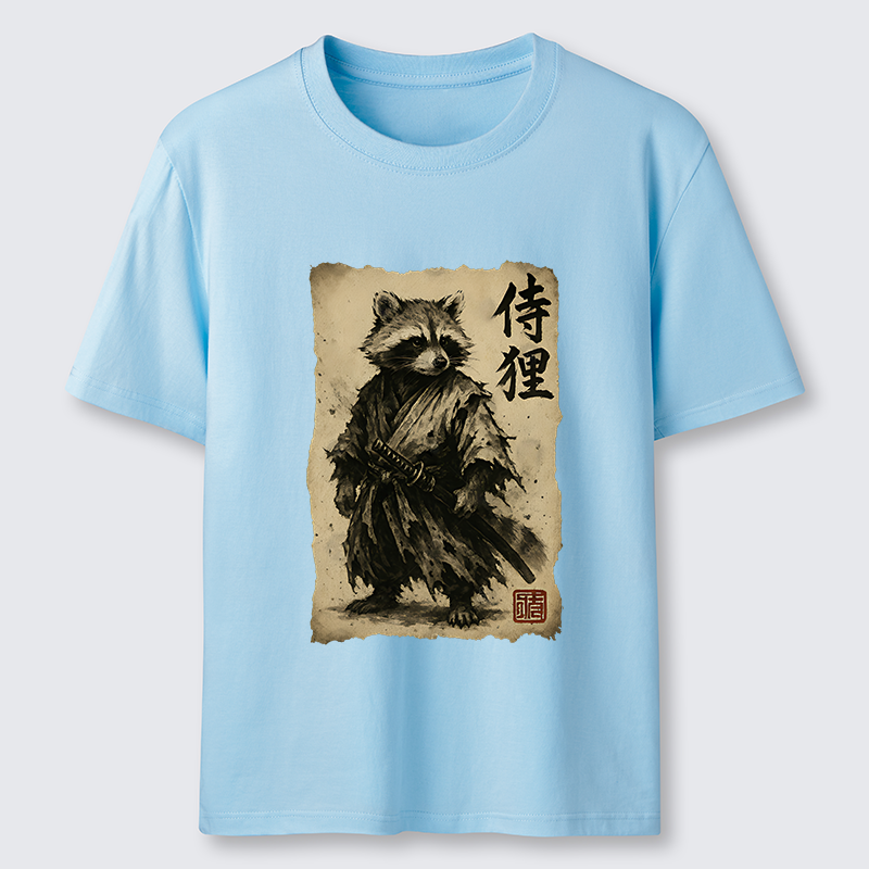 Magmoo Retro Raccoon Samurai Classic T-Shirt