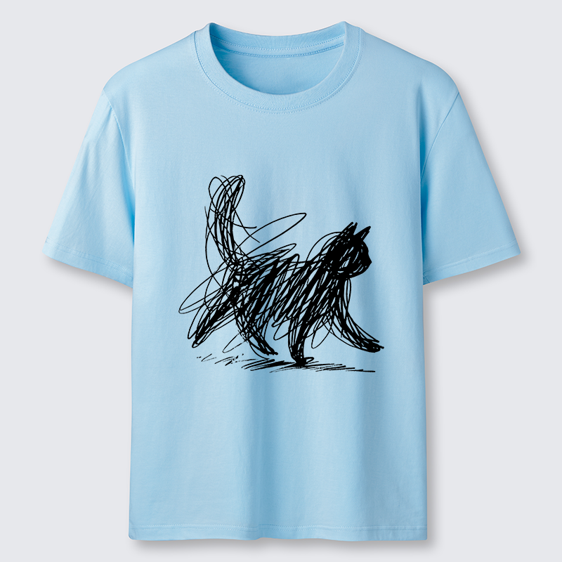 Magmoo Minimalist Cat Art Classic T-Shirt