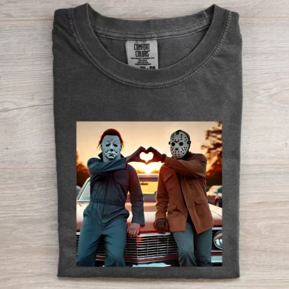 Vintage Halloween Graphic T-shirt-Magmoo