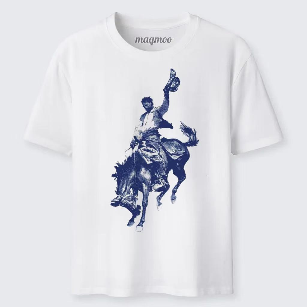 Magmoo Cowboy Rodeo Horse Western T-shirt
