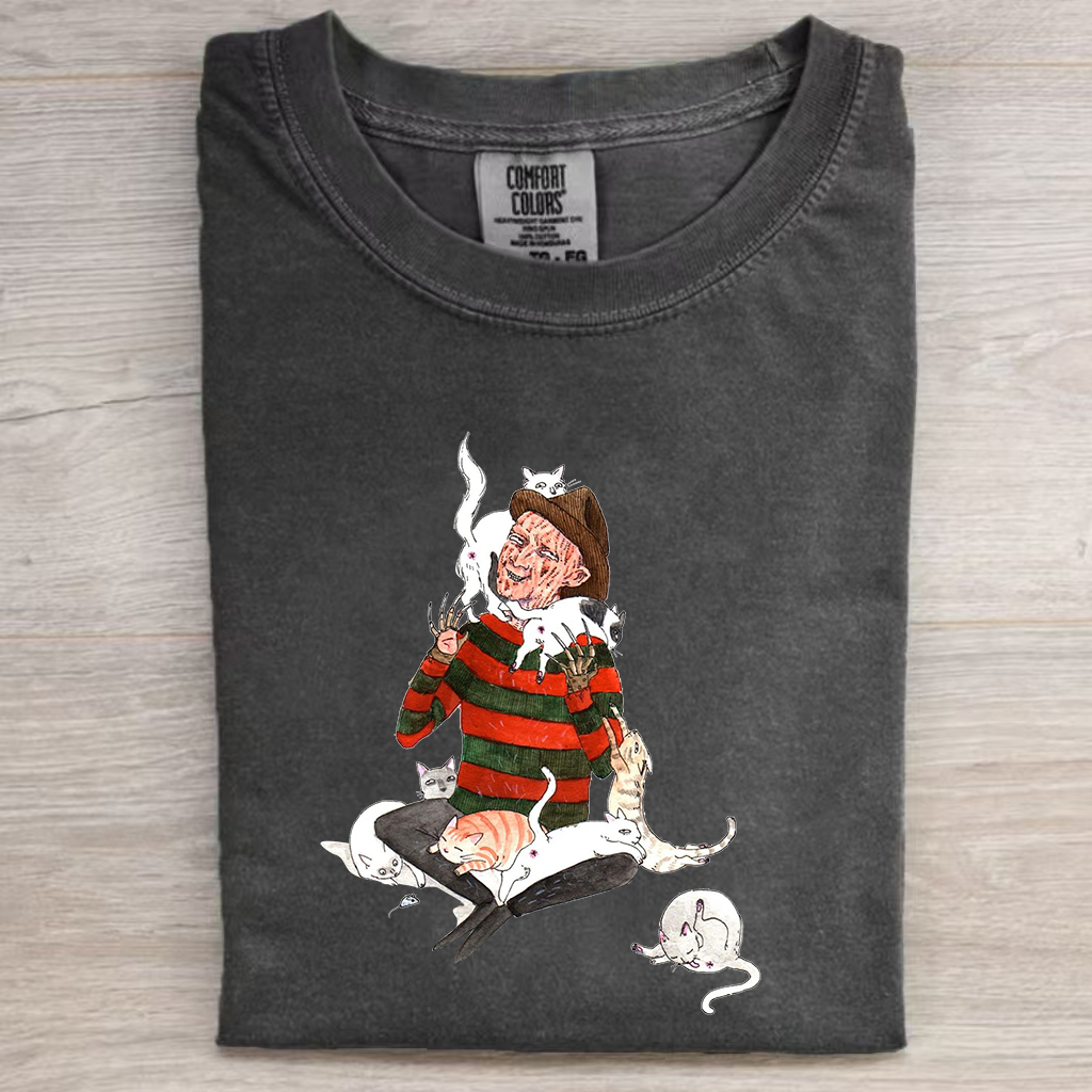 Funny Freddy And Cats Shirt/Sweatshirt