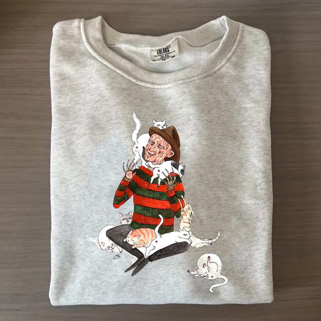 Funny Freddy And Cats Shirt/Sweatshirt-Magmoo