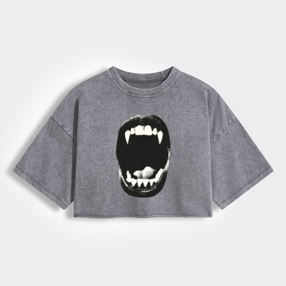 Magmoo Vampire Bite Crop Shirt