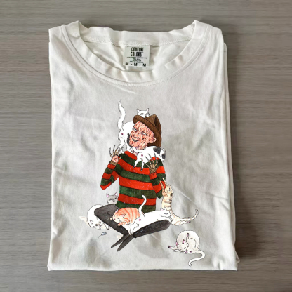 Funny Freddy And Cats Shirt/Sweatshirt-Magmoo