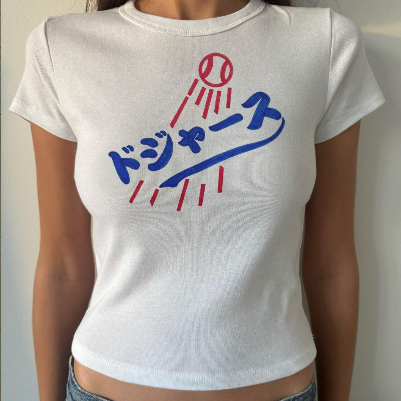 Los Angeles Baseball Japanese Women's Tee-Magmoo