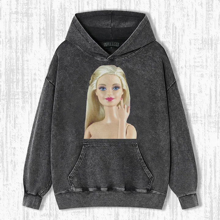 DOLL GIRL MEME SWEATSHIRTS & HOODIES-Magmoo