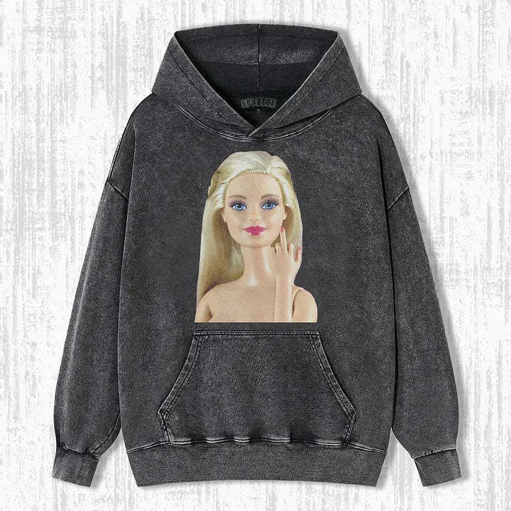 DOLL GIRL MEME SWEATSHIRTS & HOODIES-Magmoo