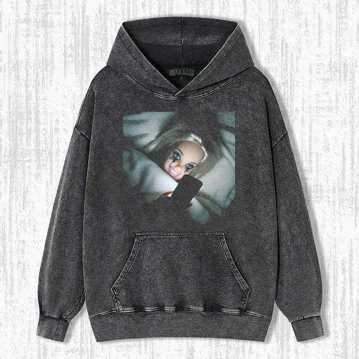 DOLL GIRL MEME SWEATSHIRTS & HOODIES-Magmoo