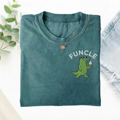 Magmoo Embroidered Funny Uncle T-shirt