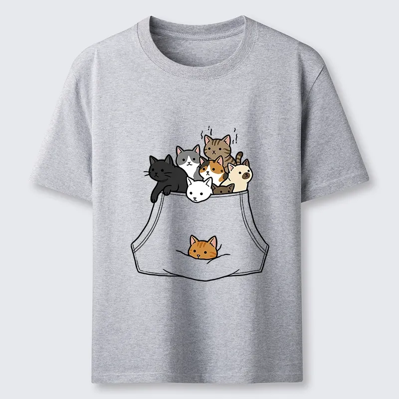 Magmoo Cats With Pockets Full Classic T-Shirt-Magmoo