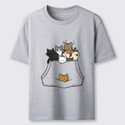 Magmoo Cats With Pockets Full Classic T-Shirt-Magmoo