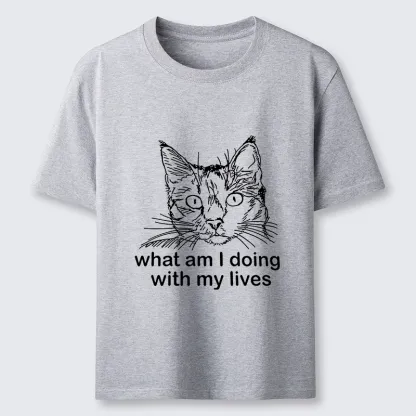 Magmoo Confused Cat Life Reflection Classic T-Shirt