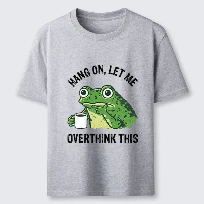 Magmoo Overthinking Frog With Coffee Classic T-Shirt
