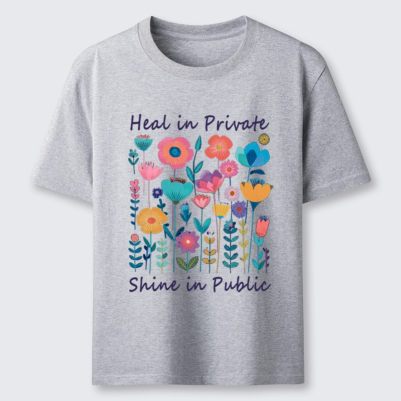 Magmoo Wildflower Growth:The "Heal & Shine"Aesthetic Classic T-Shirt-Magmoo