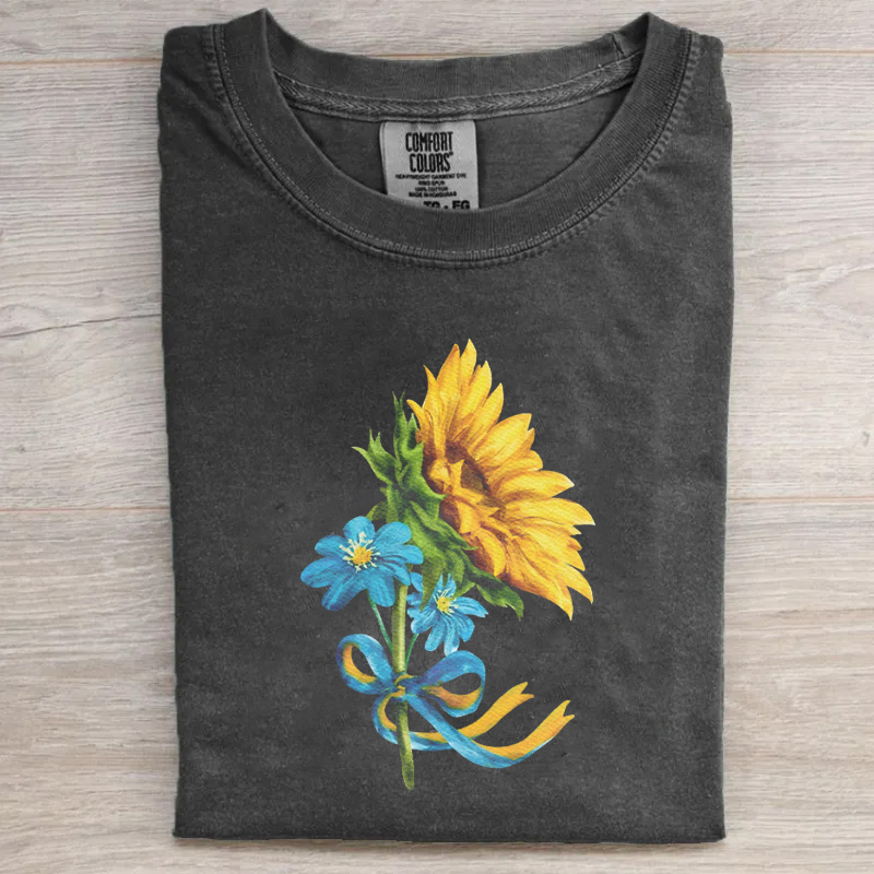 Comfort Colors Ukraine Sunflower T-shirt-Magmoo