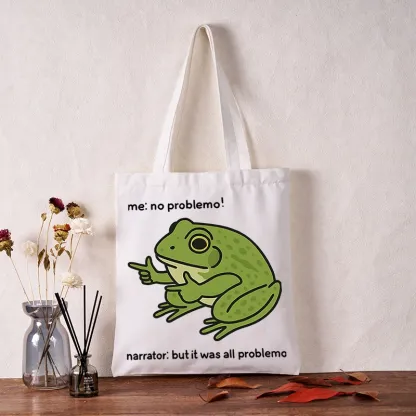 Magmoo Stupid Frog Meme Tote Bag