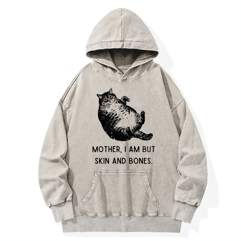 Magmoo Overweight Cat And Its Doting Owner Washed Hoodie