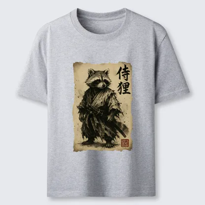 Magmoo Retro Raccoon Samurai Classic T-Shirt