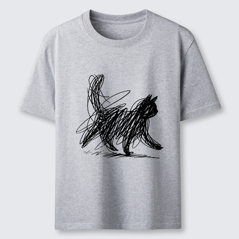 Magmoo Minimalist Cat Art Classic T-Shirt