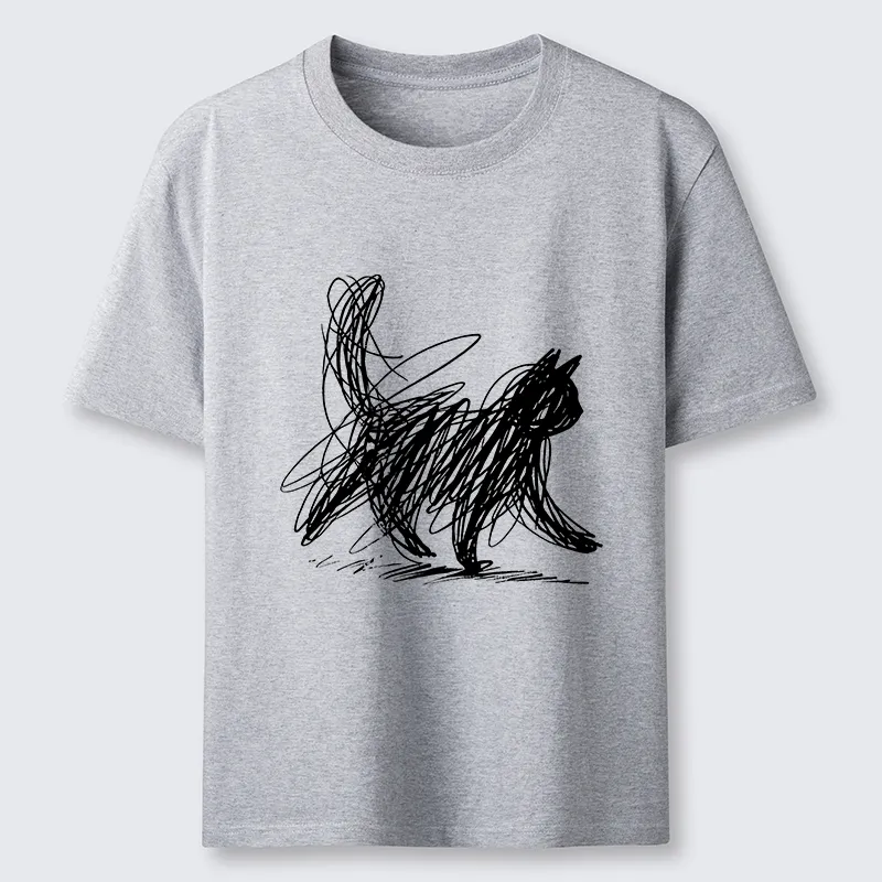 Magmoo Minimalist Cat Art Classic T-Shirt