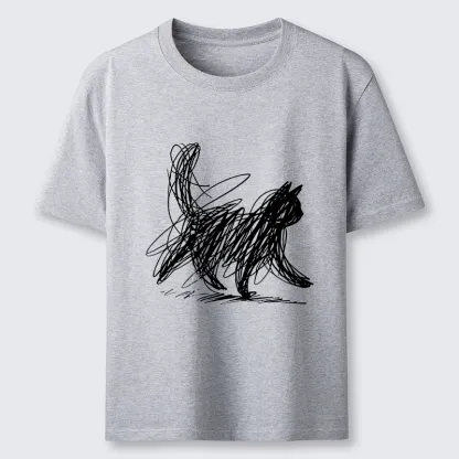 Magmoo Minimalist Cat Art Classic T-Shirt