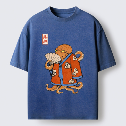 Magmoo The Octopus Duelist Washed T-Shirt