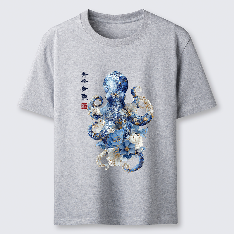 Magmoo Porcelain Blossom Octopus Classic T-Shirt