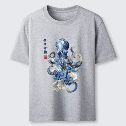 Magmoo Porcelain Blossom Octopus Classic T-Shirt