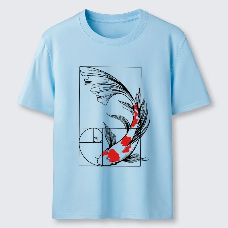 Magmoo Golden Ratio Koi Classic T-Shirt-Magmoo