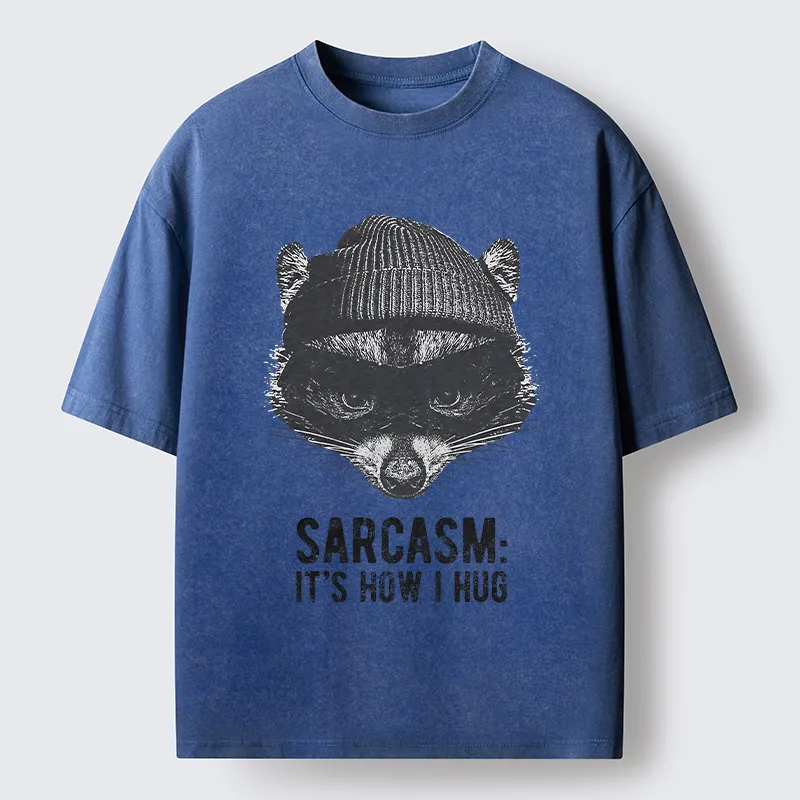 Magmoo Raccoon's Sarcasm Washed T-Shirt