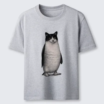 Magmoo Penguin Cat Classic T-Shirt-Magmoo