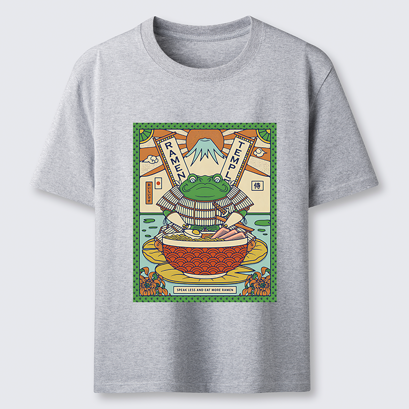 Magmoo Frog Samurai Eating Ramen Classic T-Shirt-Magmoo