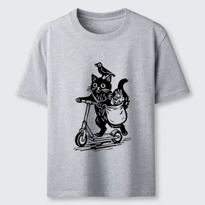 Magmoo Cat Skateboarding Japan Classic T-Shirt-Magmoo