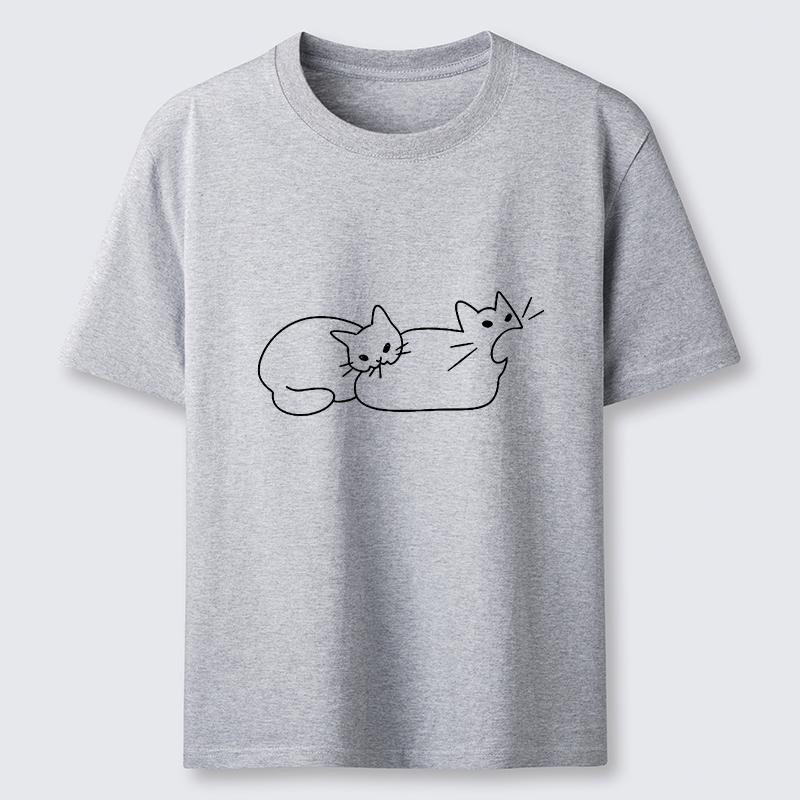 Magmoo Cat Bites Cat Classic T-Shirt-Magmoo