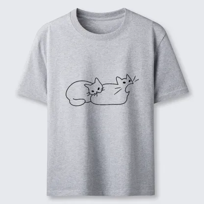 Magmoo Cat Bites Cat Classic T-Shirt-Magmoo