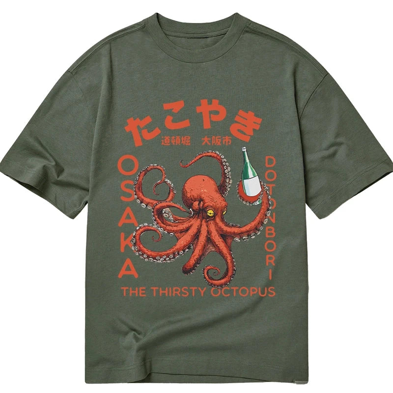 Magmoo Octopus Drinks Soju Classic T-Shirt