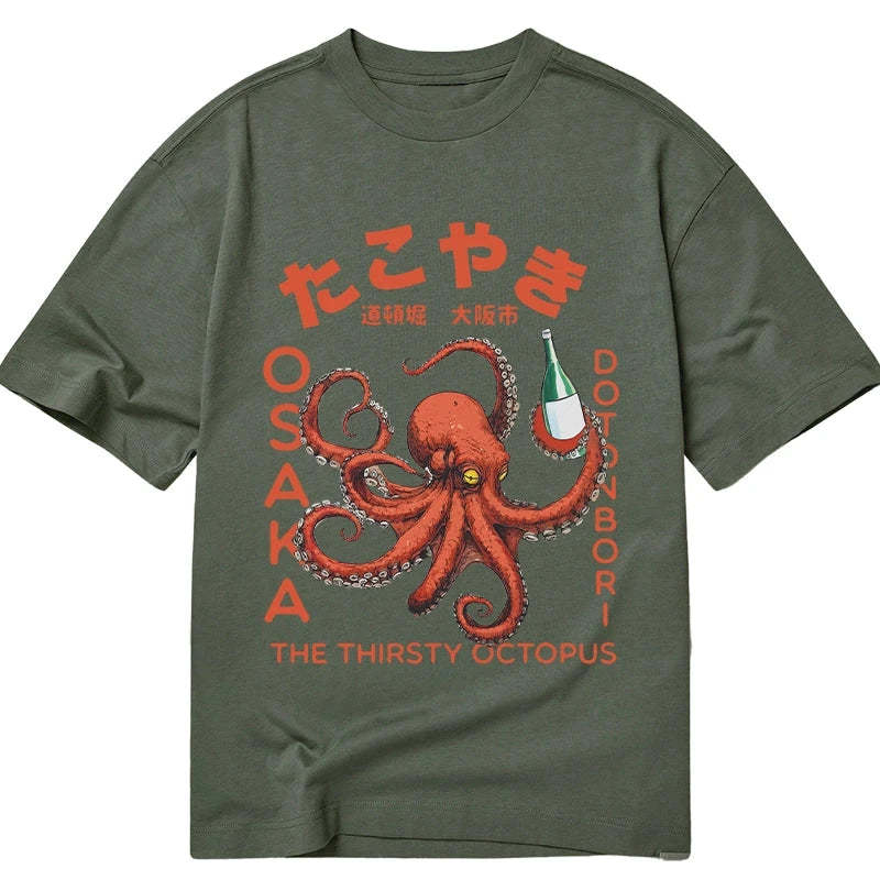Magmoo Octopus Drinks Soju Classic T-Shirt