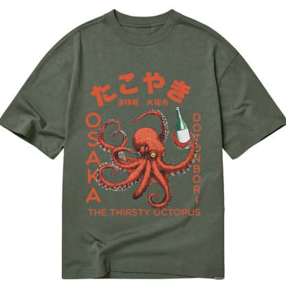 Magmoo Octopus Drinks Soju Classic T-Shirt