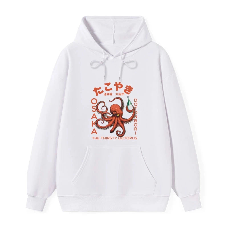 Magmoo Octopus Drinks Soju Classic Hoodie